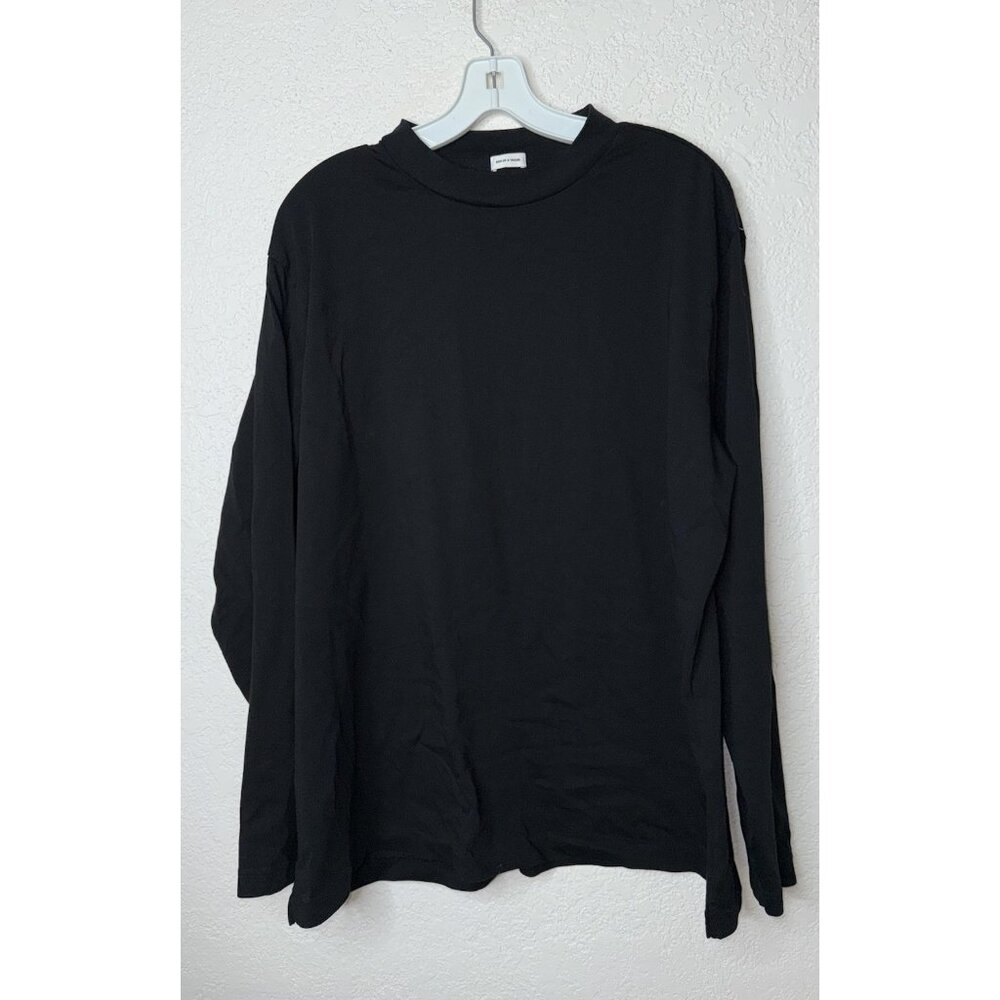Son Of A Tailor Shirt Men’s Supima Cotton Long Sleeve Pullover Black Large/XL E1